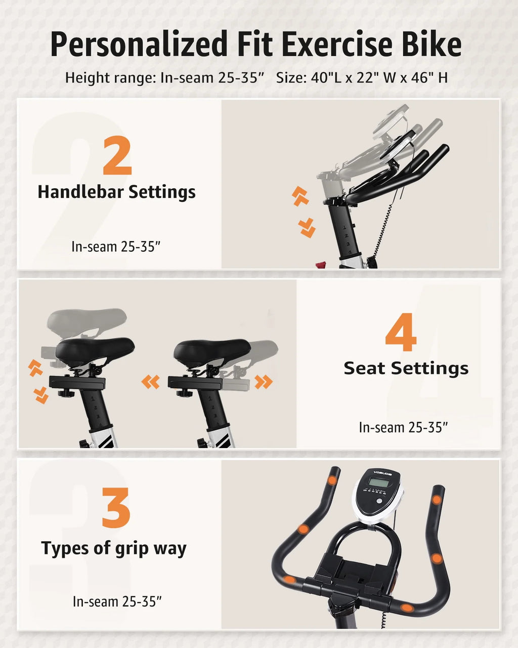 Indoor Cycling Bike 270lb Stationary Exercise Bicycle S5491