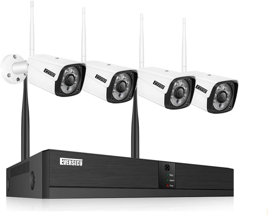 4 Channel 1080P Security Camera System with 4 Weatherproof Cameras K1556