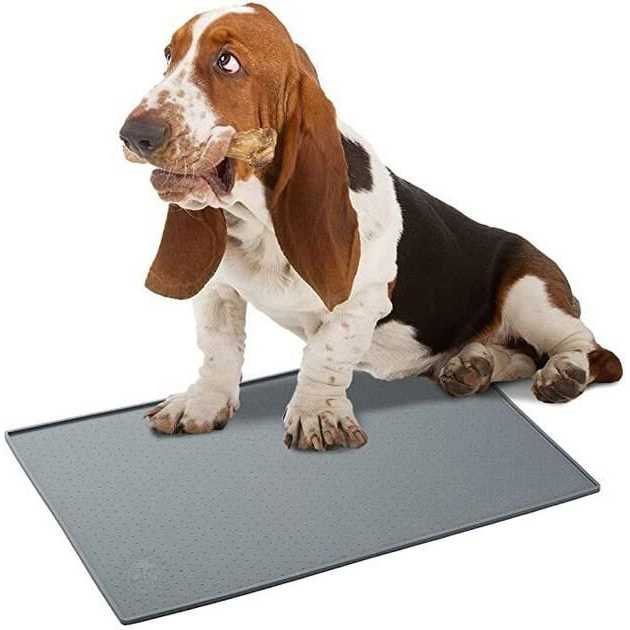 Silicone Pet Feeding Mat with Raised Edges C287557