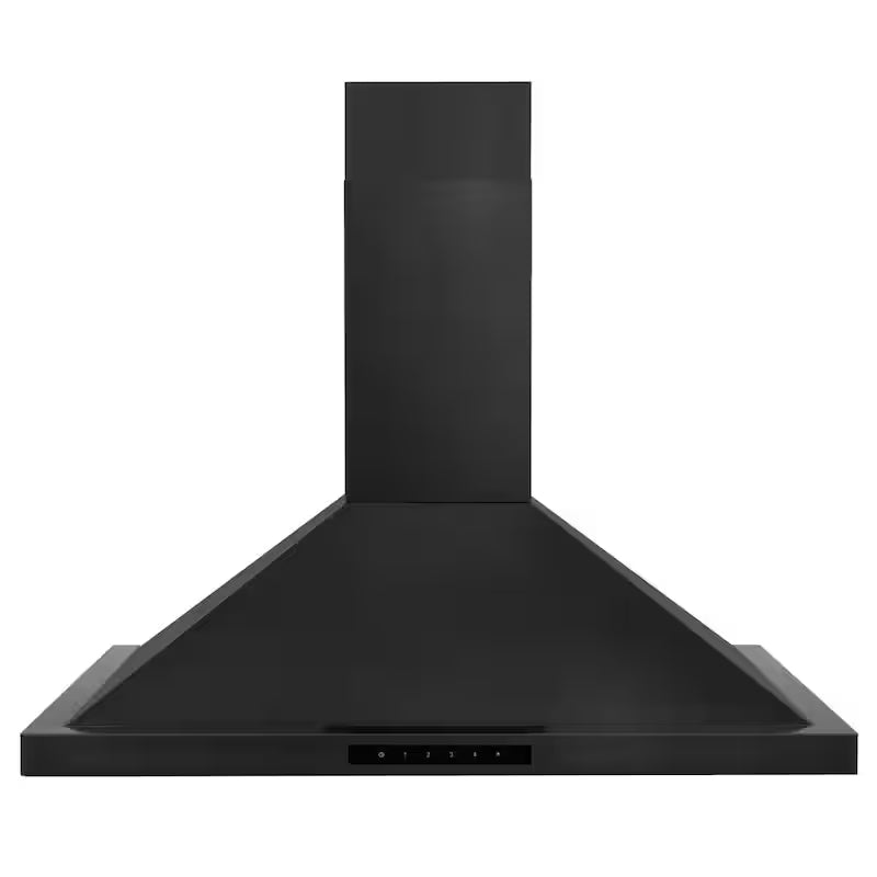 Black Stainless Steel 30 in. 400 CFM Convertible Wall Mount Range Hood D280