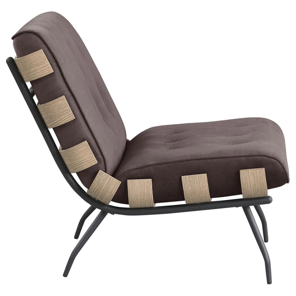Mid-Century Upholstered Fabric Accent Chair M74912