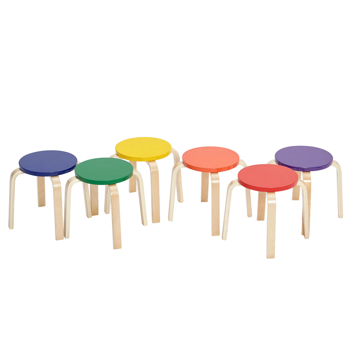 Assorted 6-Piece Stackable Stools W615491
