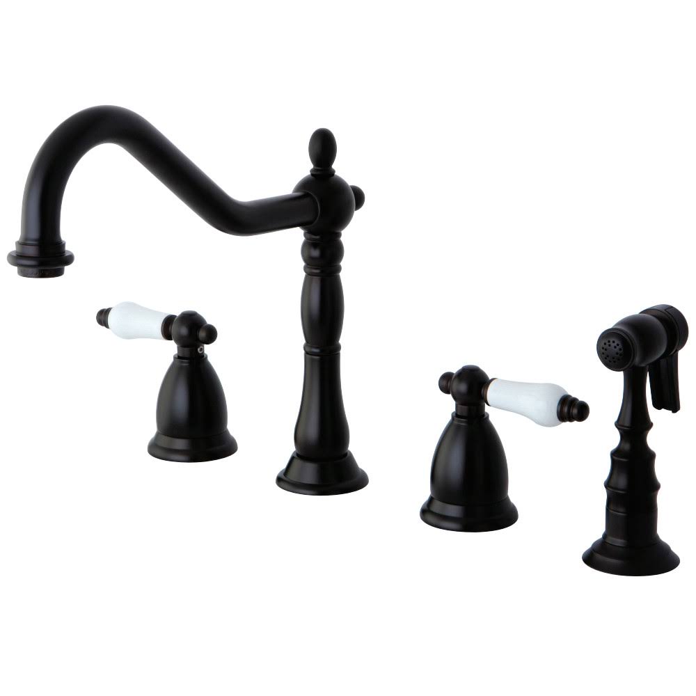 Oil Rubbed Bronze Widespread Kitchen Faucet P503347