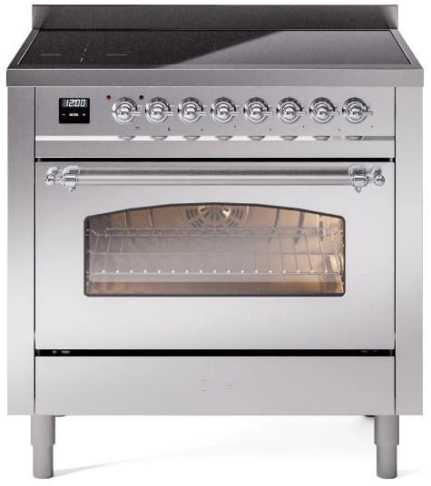 36 Induction Range with Electric Oven in Stainless Steel M4532
