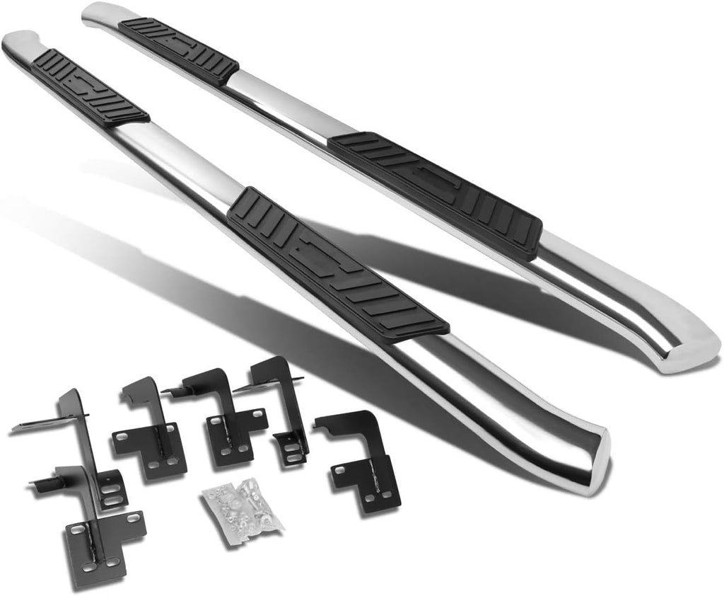 5 Inches Curved Side Step Nerf Bar Running Board Stainless Steel Polished Chrome S1674