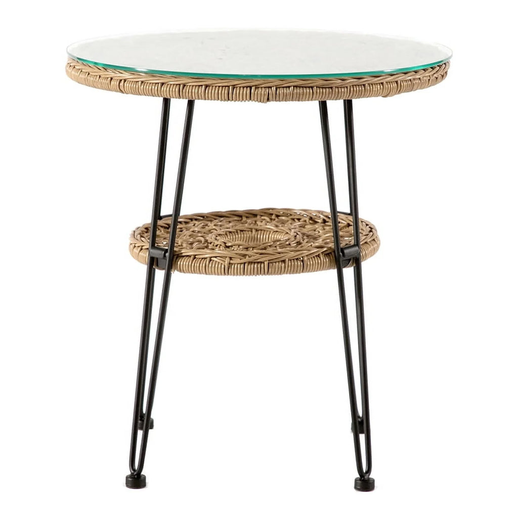 Wicker Rattan Round Outdoor Coffee Table T97651