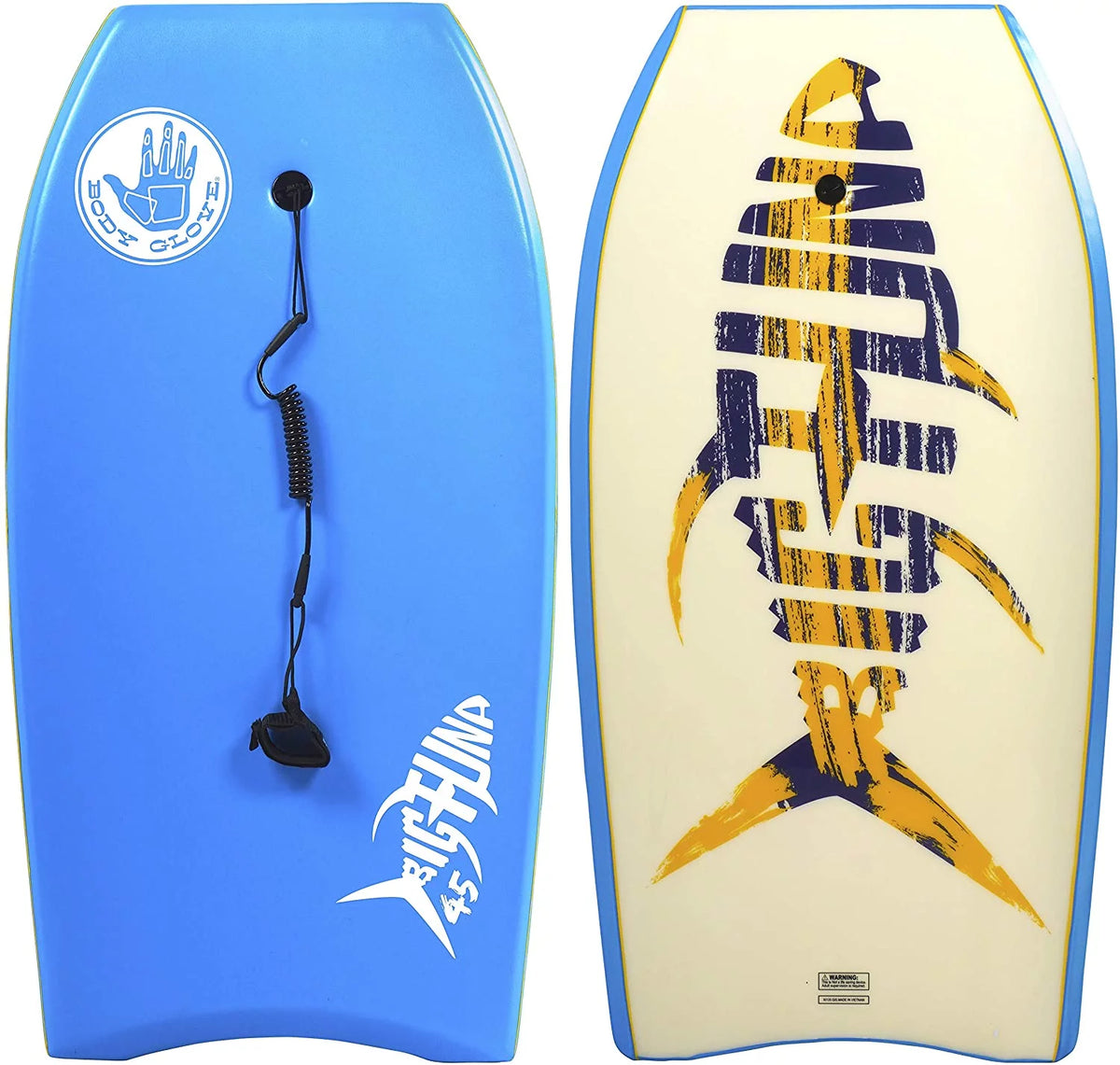 45 inch Bodyboard with Coiled Leash & Wrist Strap R26493