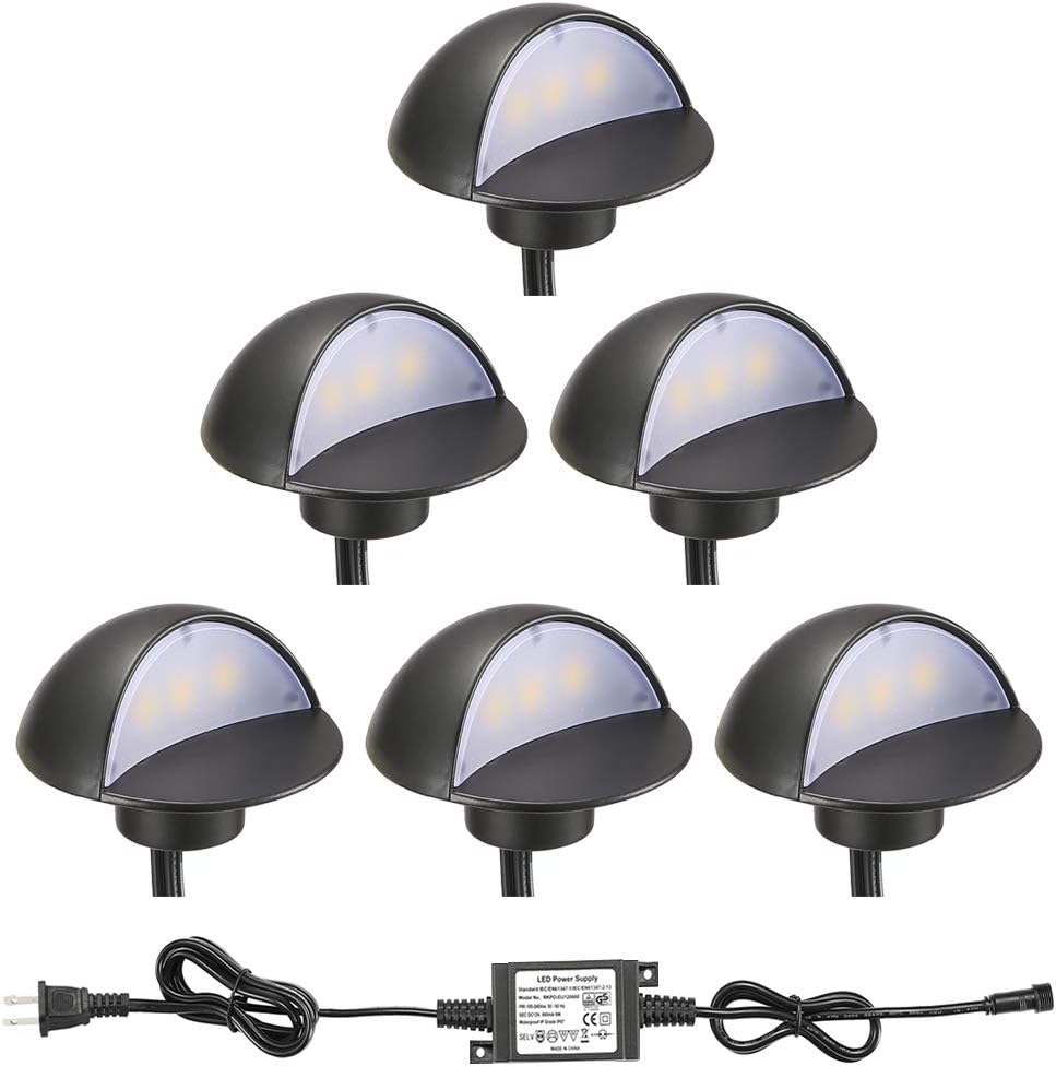 10 Pack Low Voltage Warm White LED Deck Lights K732