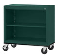 Steel Mobile Bookcase 36W x 18D x 36H Black V59601