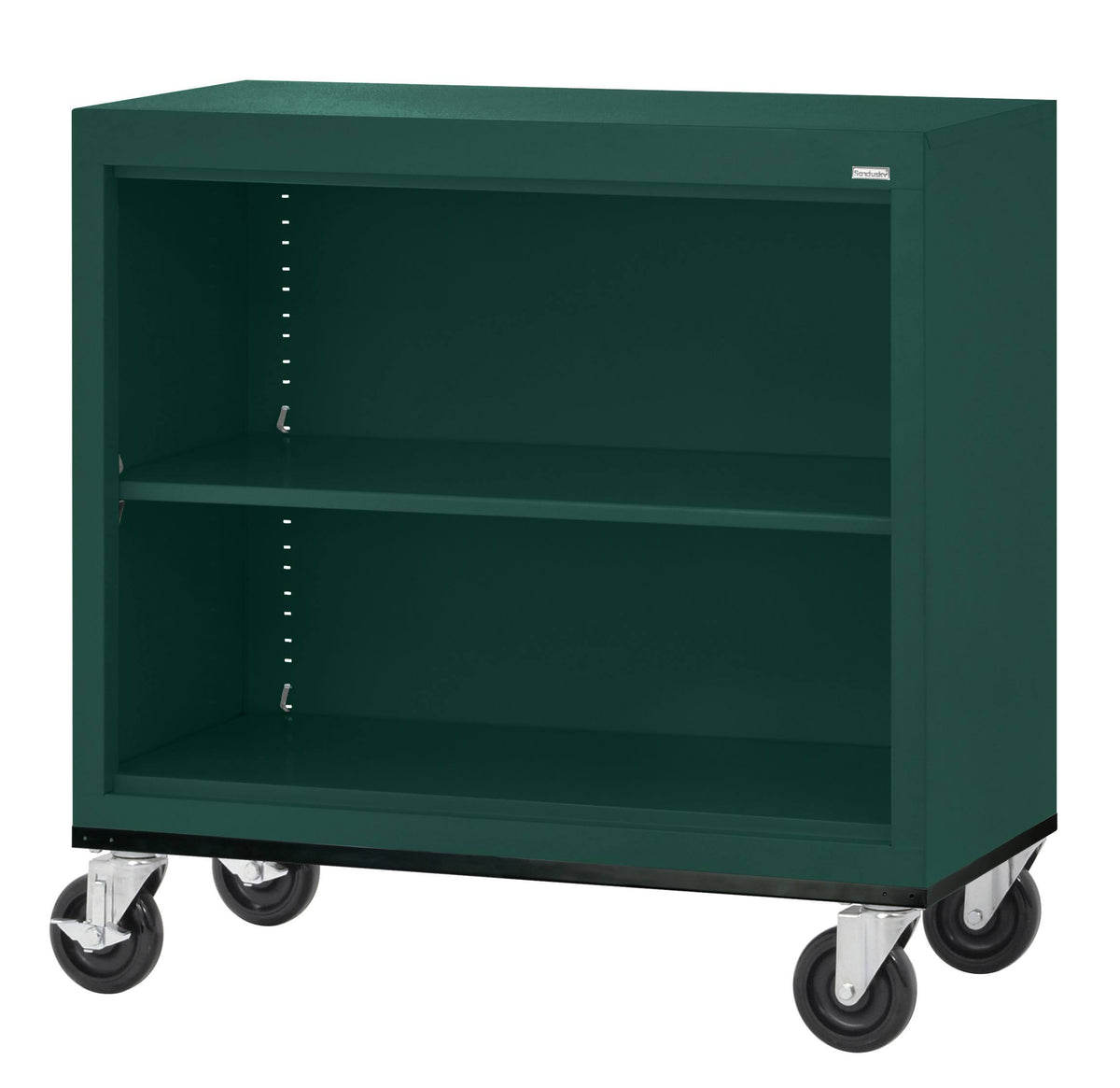 Steel Mobile Bookcase 36W x 18D x 36H Black V59601