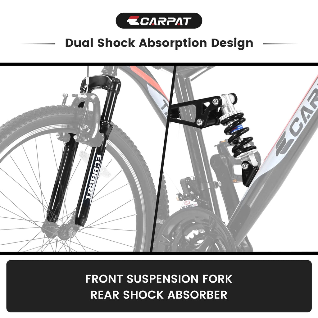 26 inch Black Full Suspension Mountain Bike L701569
