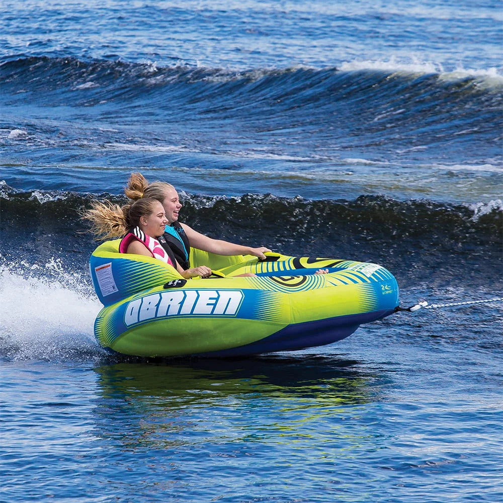 Green 2 Person Inflatable Towable Tube V7983