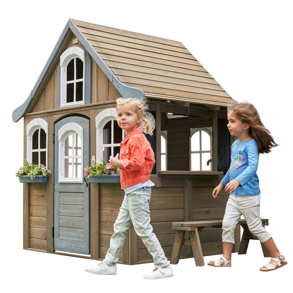 Wooden Outdoor Playhouse with Kitchen T286228