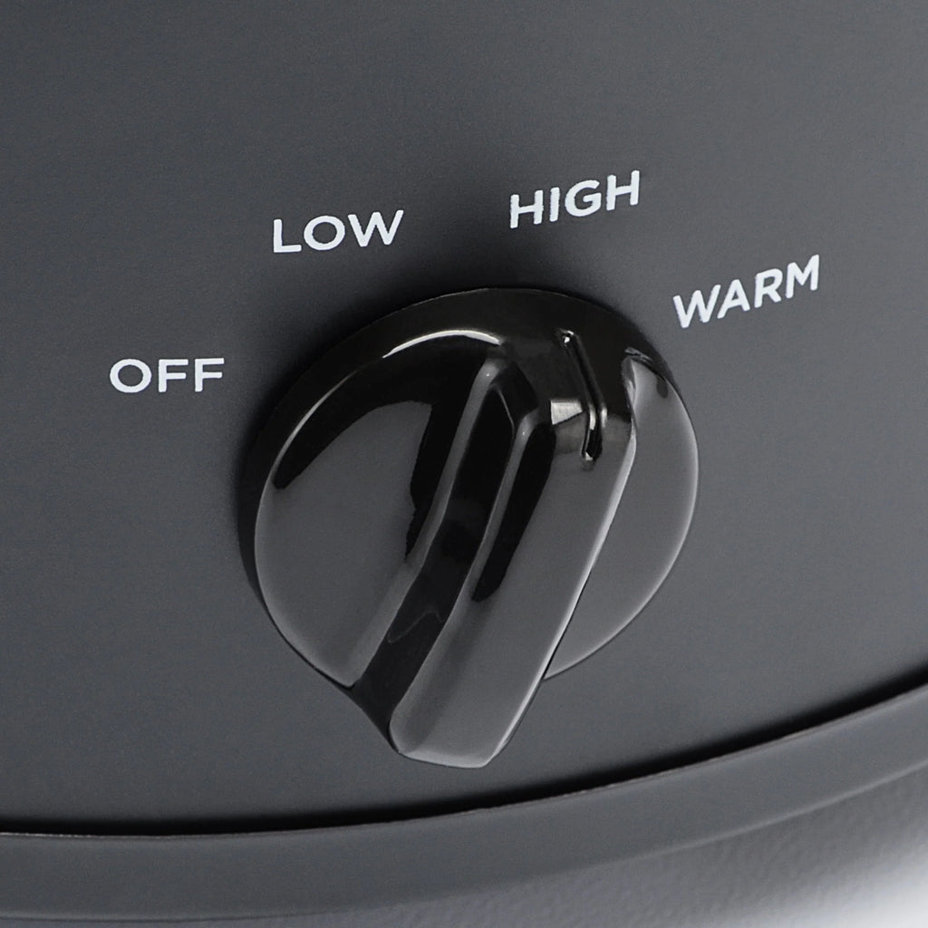 2 QT Slow Cooker, Matte Black Finish, Removeable Stoneware Pot P619