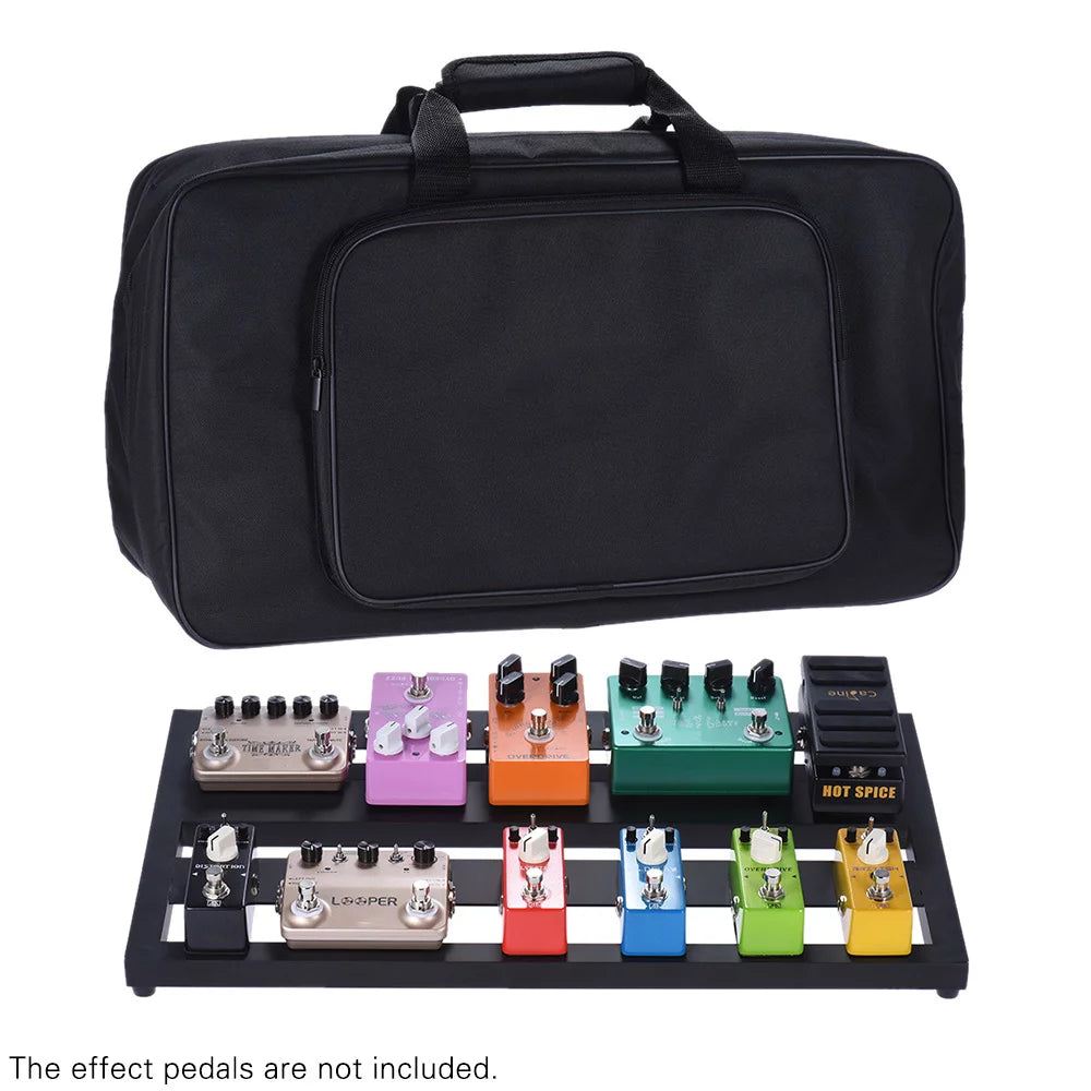 Portable Aluminum Alloy Guitar Effect Pedal Board with Carrying Bag P761