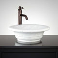 17x22 Carrara Marble Vessel Bathroom Sink P128
