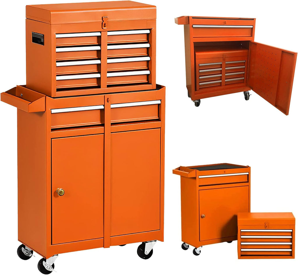 5 Drawer Metal Rolling Tool Chest with Wheels T45223