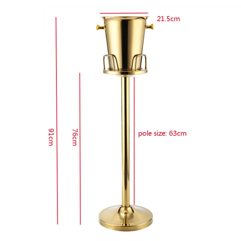 Free Standing Stainless Steel Wine Chiller Ice Bucket Y950