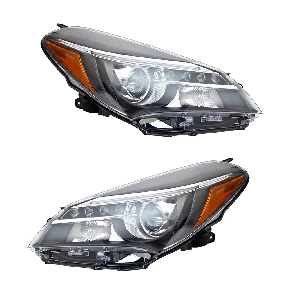Headlights Compatible With Toyota Yaris Hatchback 2015 2016 2017 V36301