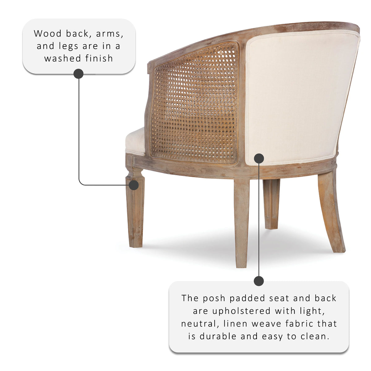 Gray Wash Chair R66070
