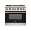 36 Inch Freestanding Gas Range in Black L821343