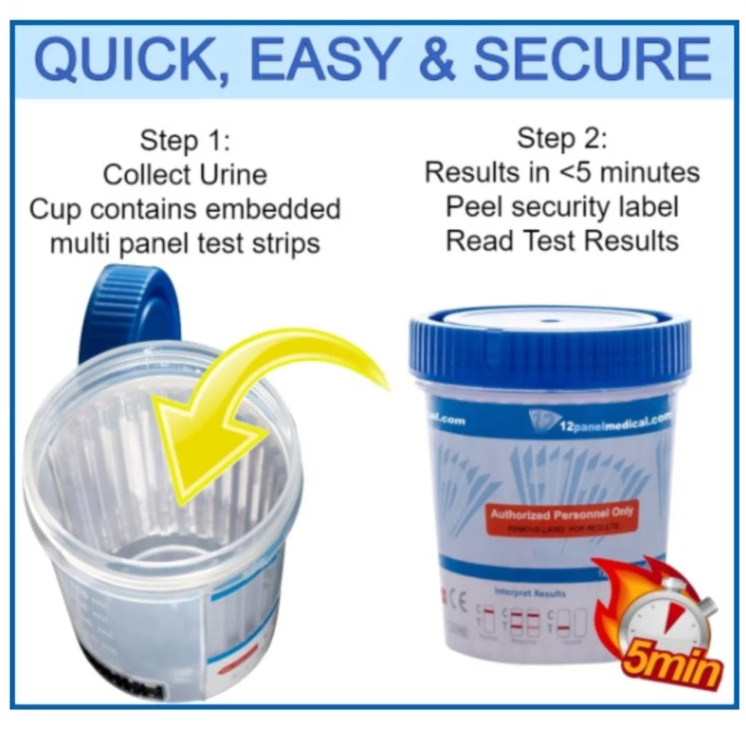 12 Panel Drug Test Cup Pack of 25 X78479