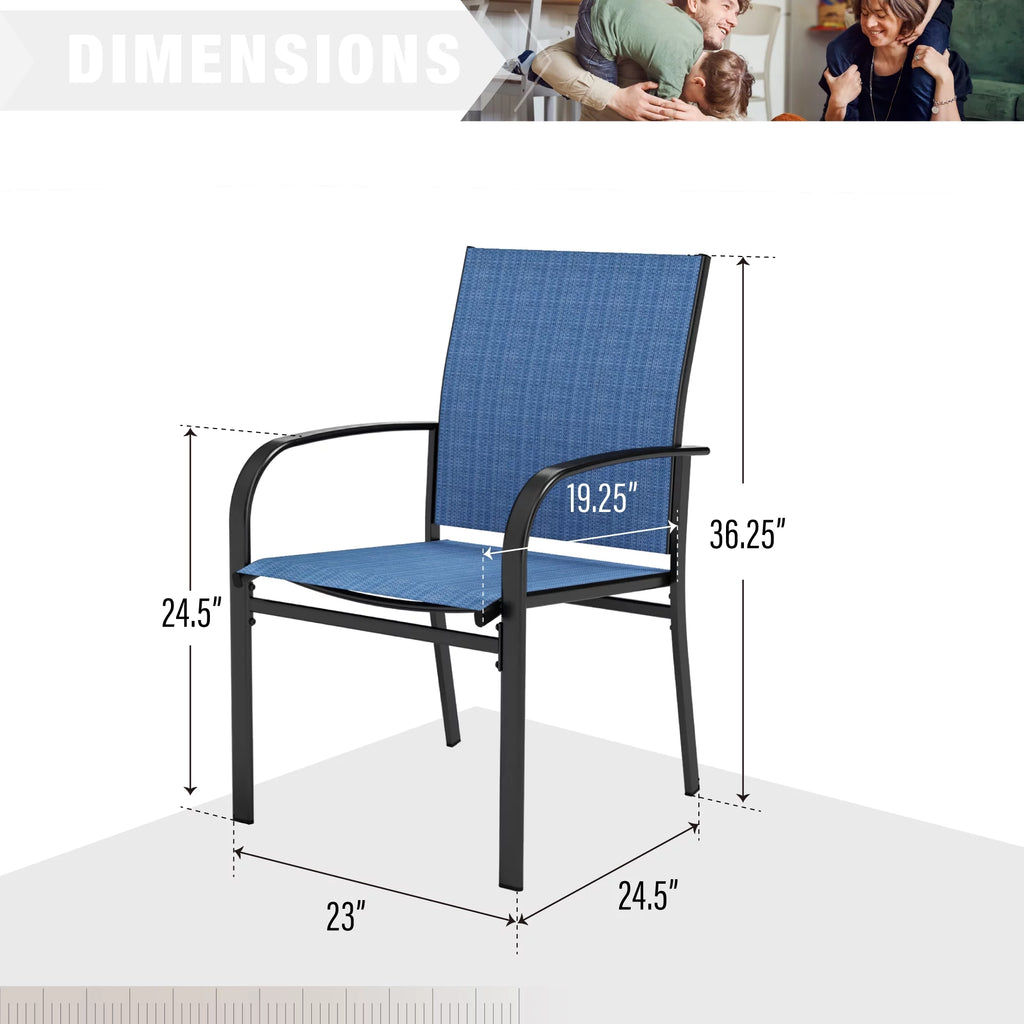 6-Piece Outdoor Patio Dining Set with 9 ft Umbrella B579821