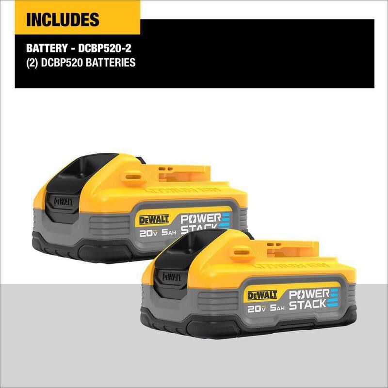 20V Lithium-Ion 5.0Ah Battery Pack 2 Pack E65184