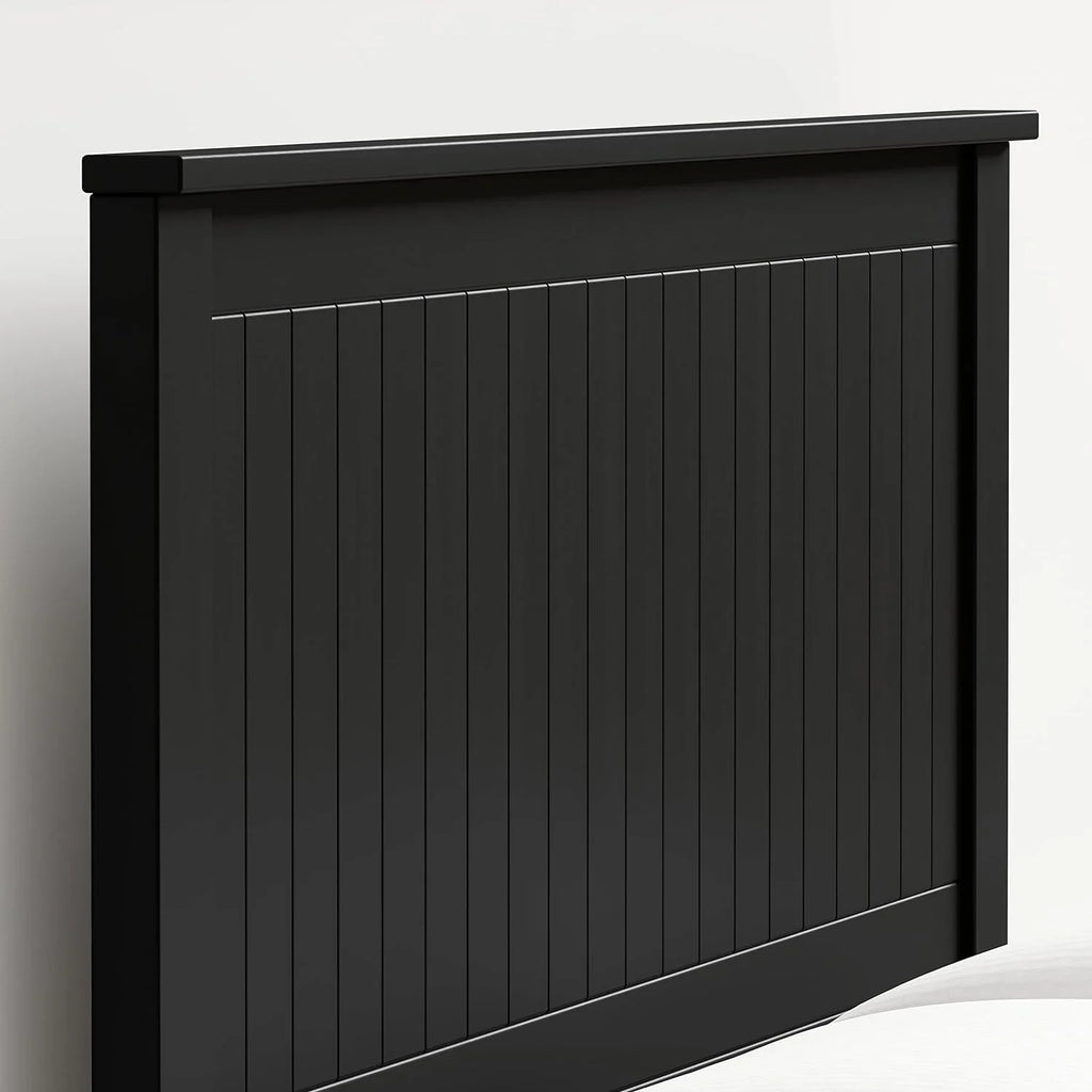 Black Queen Size Wood Panel Headboard Z3076