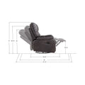 Dark Gray Swivel Reclining Glider L7065