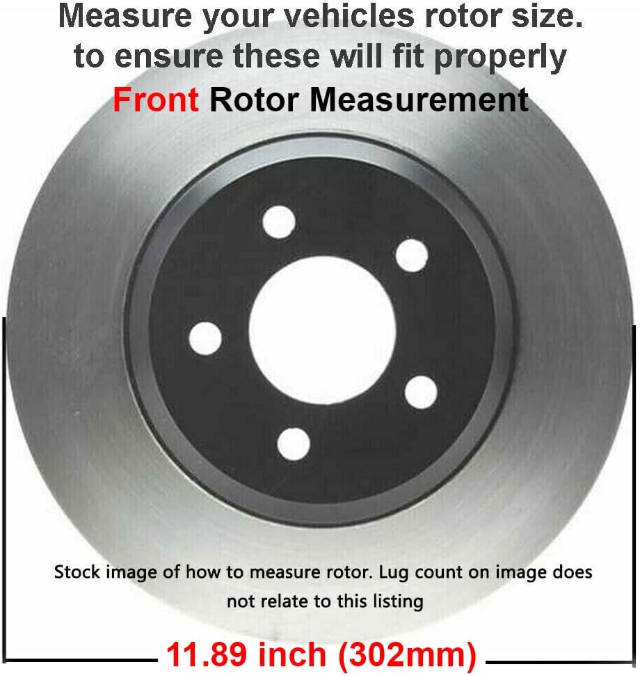 11.89 (302mm) Front Disc Rotors + Brake Pads O2342