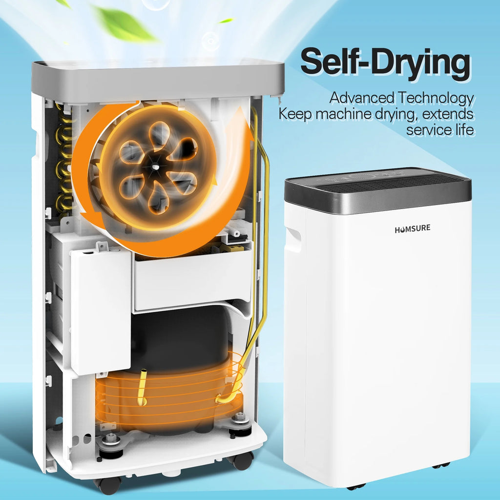 22 Pints Portable Dehumidifier with Drain Hose W3736