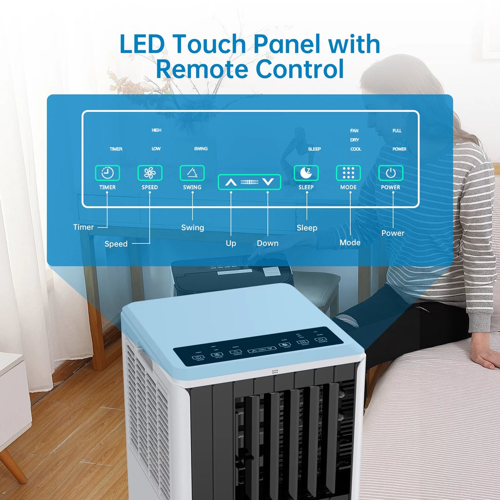 5,000 BTU Portable Air Conditioner Dehumidifier with Remote J273013