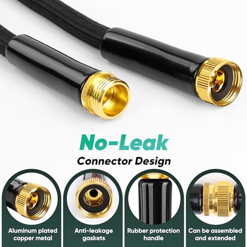 100FT Lightweight Garden Hose with 8 Function Nozzle B74991