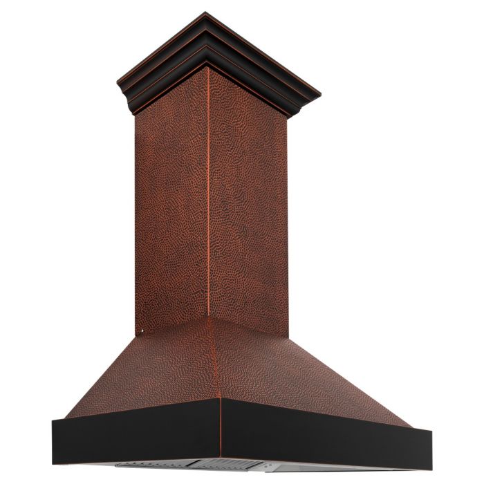 48 in. Hand-Hammered Copper Finish Wall Range Hood C226