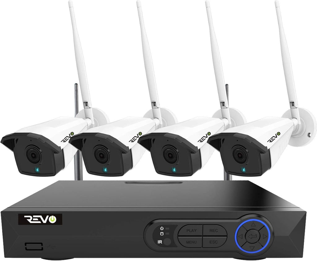 4CH Wireless NVR Security System with 1TB HDD & 4X 1080p Cameras J58306