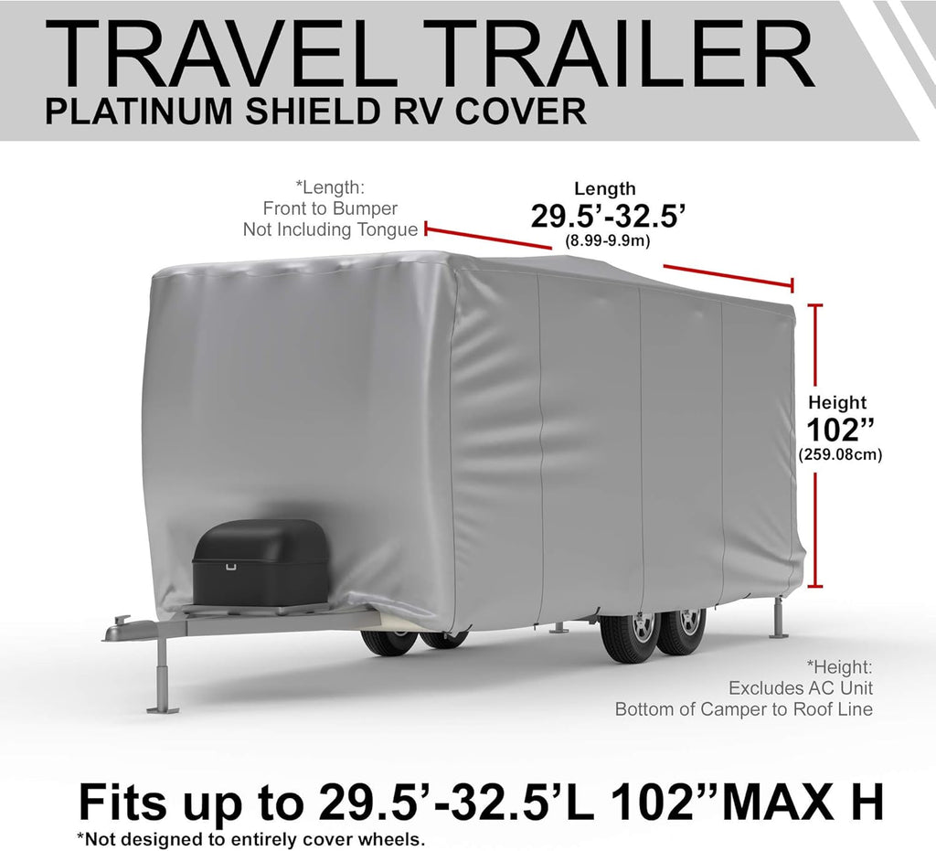 Weatherproof RV Cover for 18.5' - 20.5' Travel Trailer D274670