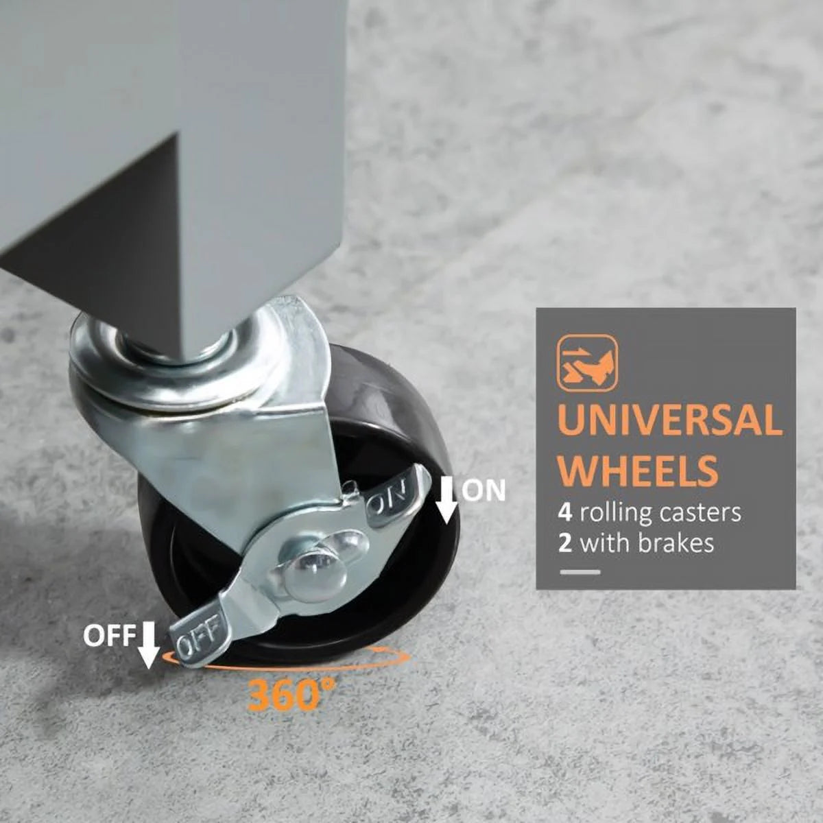 Kitchen Island Cart on Wheels H483