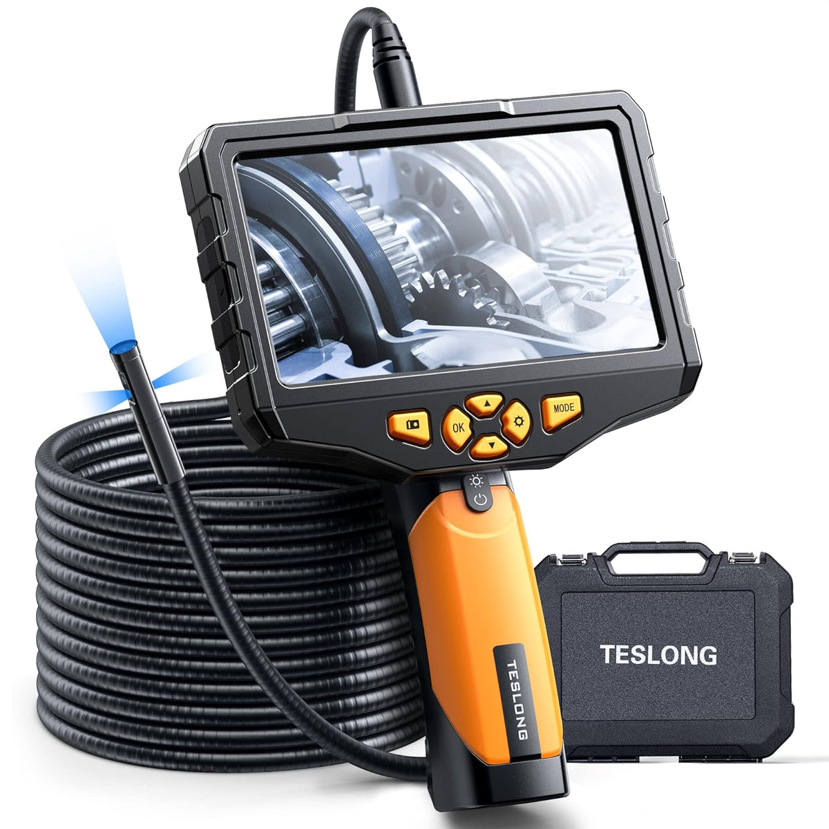 Triple-Lens Borescope Inspection Camera with Light K617