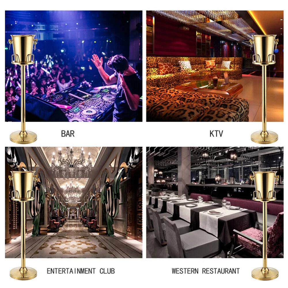 Free Standing Stainless Steel Wine Chiller Ice Bucket Y950