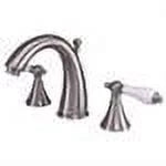 Widespread Bathroom Faucet with Porcelain Lever Handles Z14442