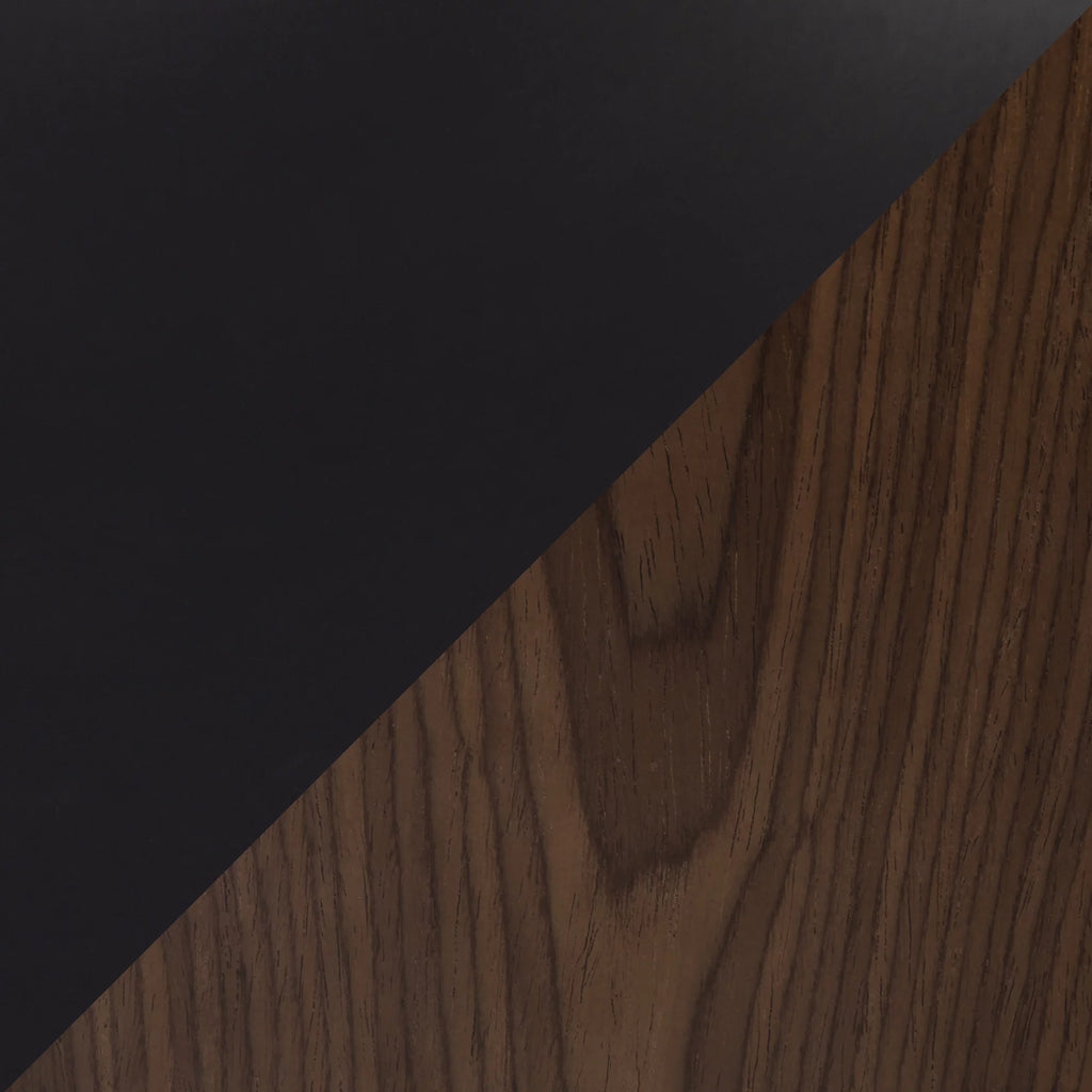 Adjustable Dining to Bar Table in Black Metal and Espresso V988