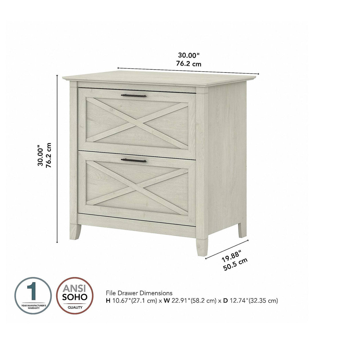 2 Drawer Lateral File Cabinet C724107