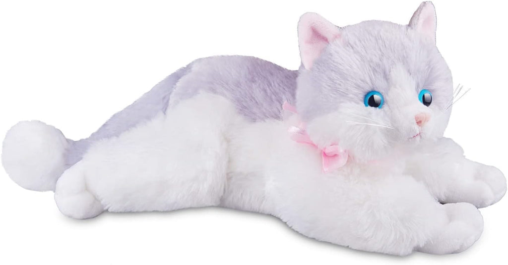 White Plush Cat Stuffed Animal Toy Set L550445