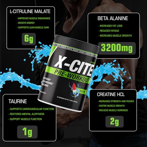 Pre-Workout with Beta-Alanine, Creatine & Caffeine, 22 Servings Z10843