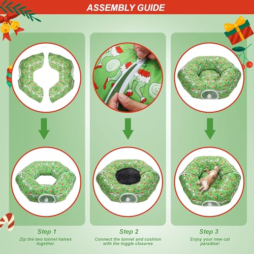 Green Christmas Tree Skirt Bed W638