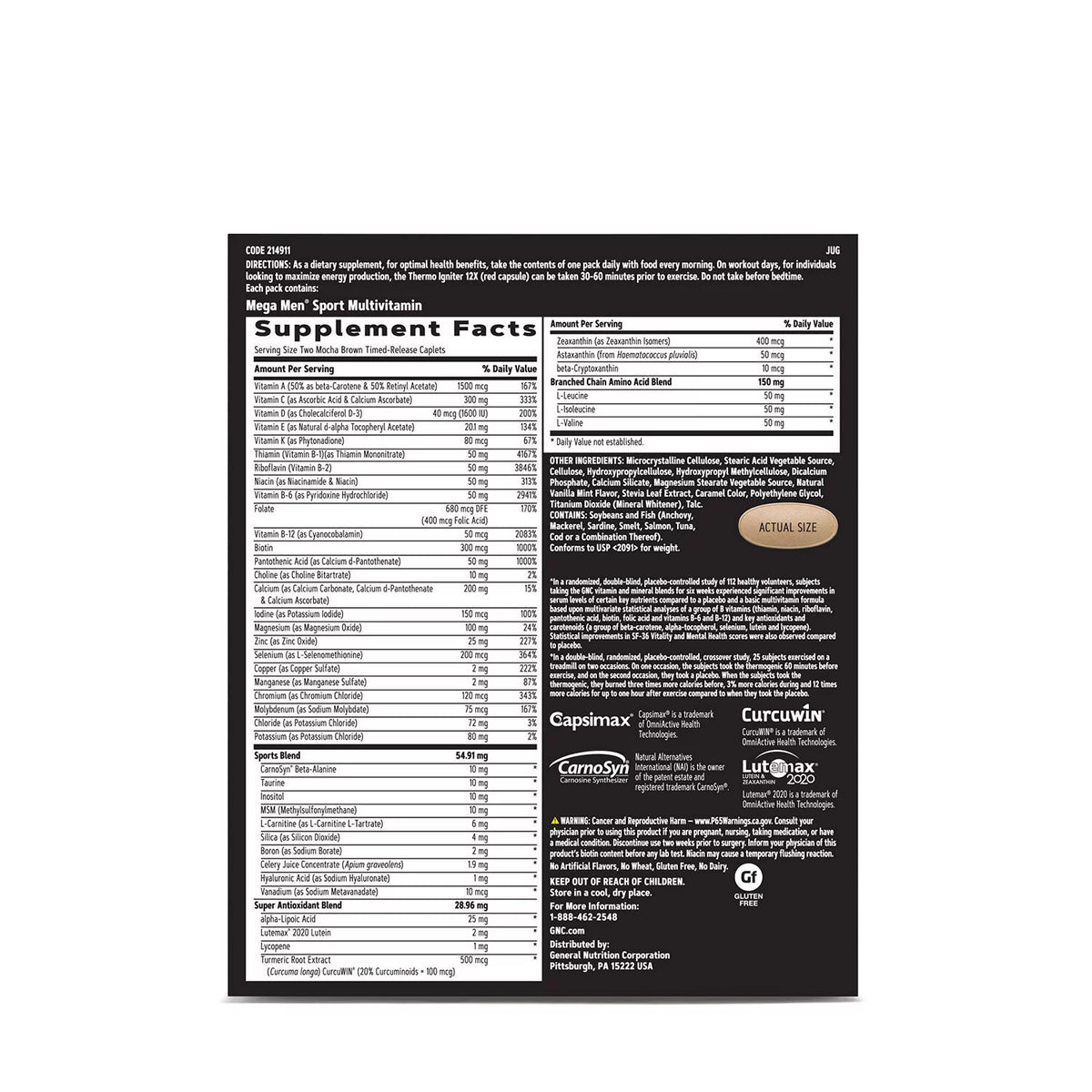 Men's Ripped Vitapak Program L546368