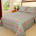 King Size 3 Piece Printed Quilt Set L5971