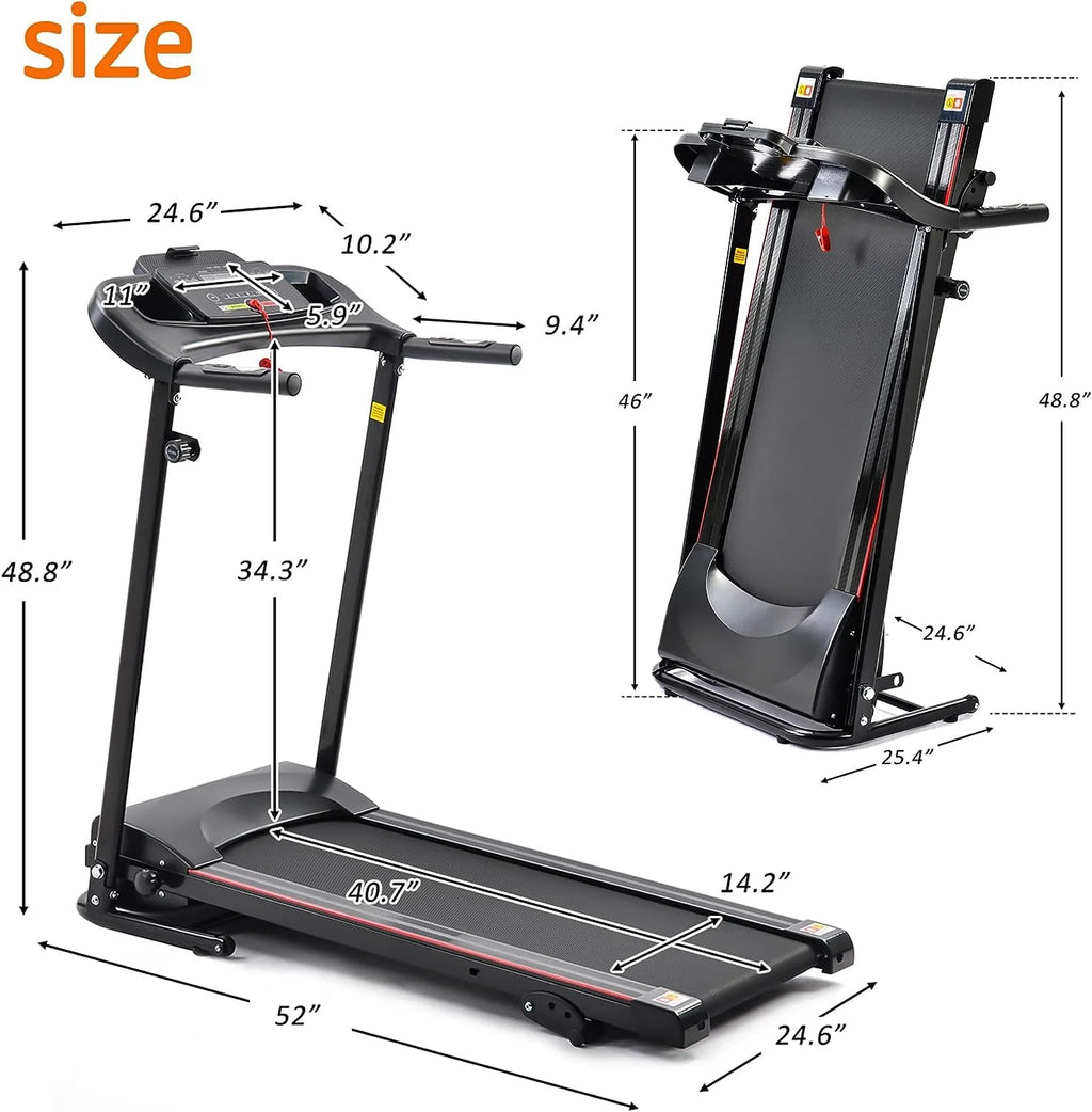2.5HP Folding Treadmill with Incline I982