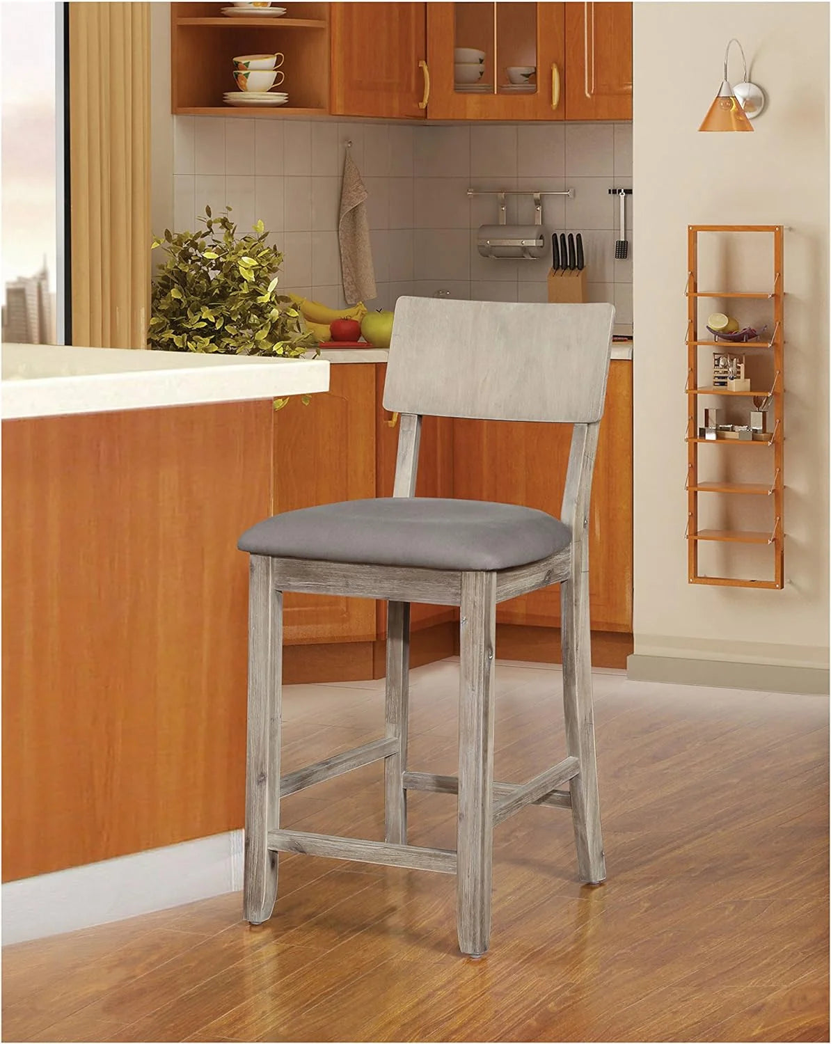 Gray Counter Stool N9513